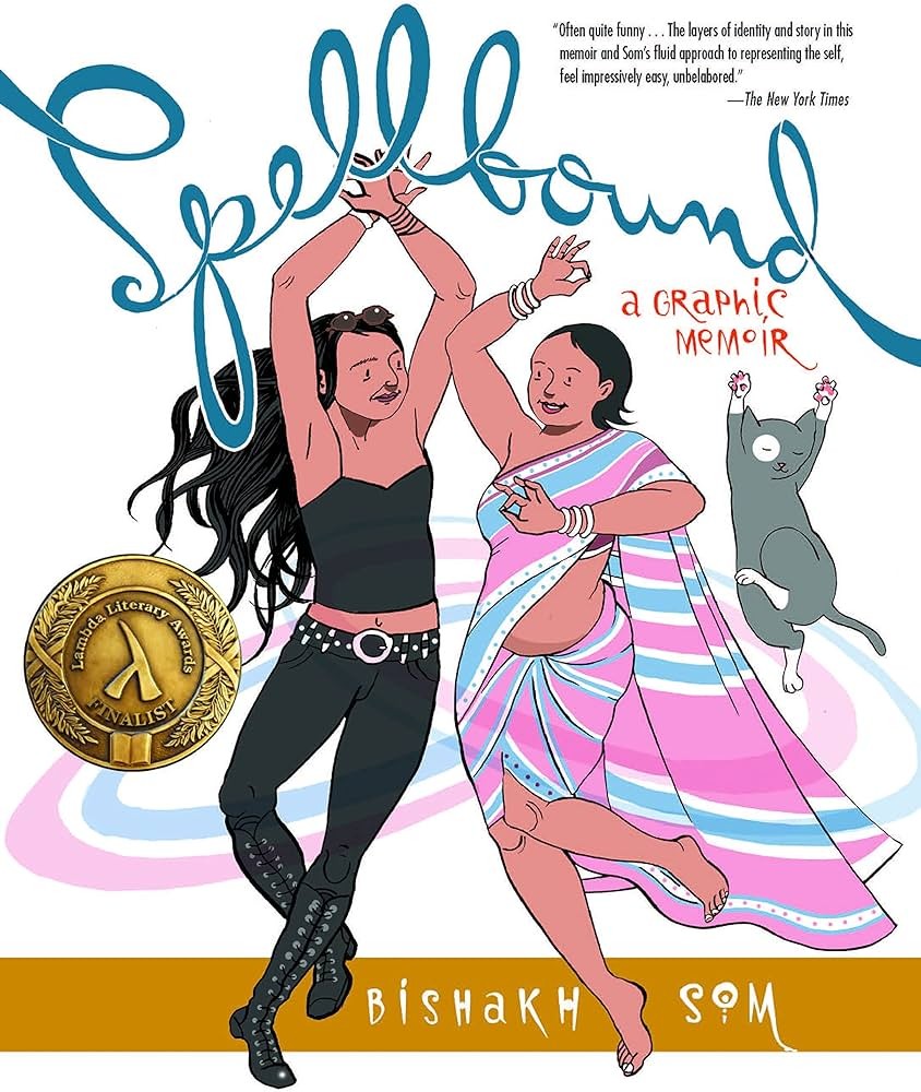 Cover of "Spellbound". (Two people dancing, title above them and author below)